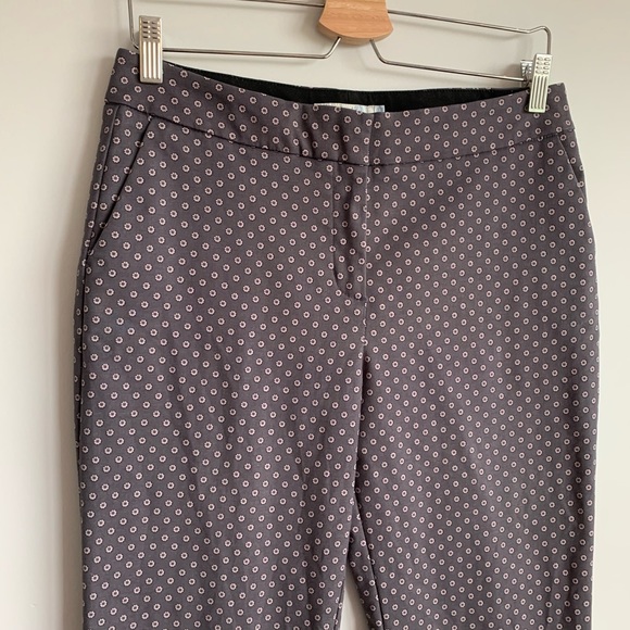 Boden Floral Dress Pant Trouser Purple Size 8 L - Picture 2 of 10